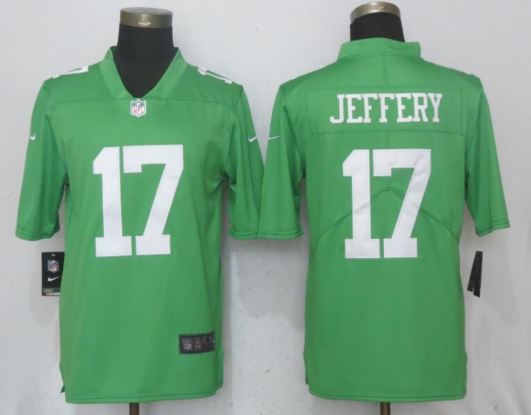 Men Philadelphia Eagles #17 Jeffery Wentz Green Vapor Untouchable Nike Limited NFL Jerseys